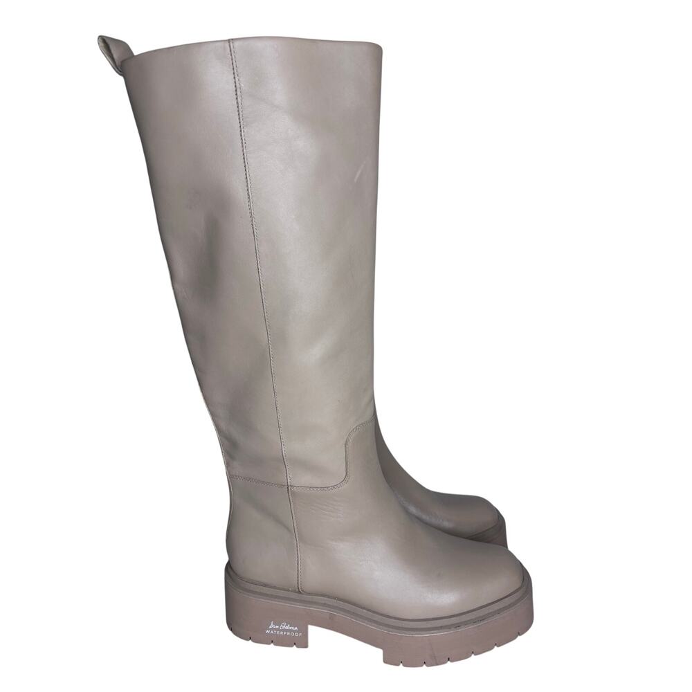 Sam Edelman Larina Waterproof Leather Platform Boots SZ 9